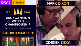 54th Backgammon World Championship  Day 2  Stream 2  Monte Carlo Open  Main  Rnd of 32 [upl. by Sirraf]