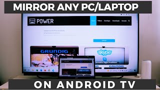 How to Mirror any PCLaptop on Android TV without Cable [upl. by Hardwick47]