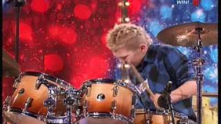 Britains Got Talent 2010 Auditions Kieran Gaffney Boy Drummer 2nd Audition [upl. by Neeleuqcaj766]