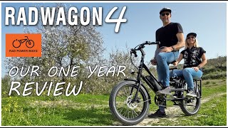 Radwagon 4 Cargo EBike REVIEW  After a year of traveling EUROPE [upl. by Tterrag322]