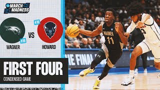 Wagner vs Howard  First Four NCAA tournament extended highlights [upl. by Nilam243]