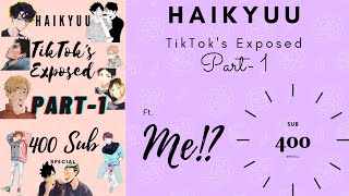 Haikyuu TikToks Exposed Part 1 Ships in Description 400 Subscriber Special [upl. by Yetsirhc]