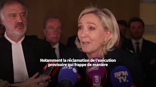 «Le parquet est extrêmement outrancier» Marine Le Pen réagit à la peine dinéligibilité requise [upl. by Asilenna997]