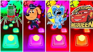 Bus Eater🔶Sheriff Labrador🔶Smiling Critters🔶 McQueen Eater✨Who is Best [upl. by Kaenel]