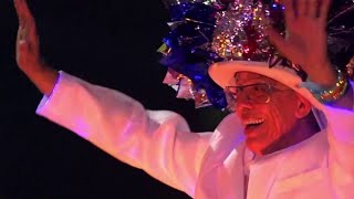 Mr Fiesta Michael Quintanilla makes his way down the Fiesta Flambeau Parade as the grand marshal [upl. by Hansiain615]