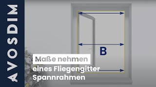 Maße nehmen eines FliegengitterSpannrahmen nach Maß [upl. by Jerol]