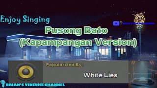 Pusong Bato Kapampangan Version  White Lies Karaoke [upl. by Airdnaxila]