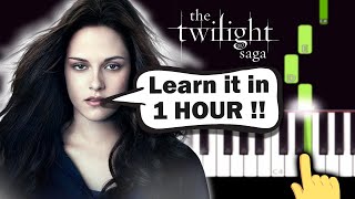 HOW TO PLAY  Twilight  Bellas Lullaby Piano Tutorial Lesson [upl. by Llehsam]