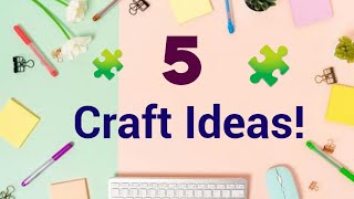 Top 5 Creative Craft Ideas 🤓🔥 [upl. by Deva]