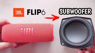 JBL FLIP 6 vs 4inch JBL Subwoofer Bass speaker [upl. by Suivat]