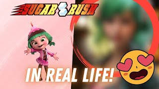 SUGAR RUSH CHARACTERS IN REAL LIFE 🍬🍭🍩 🛣️ [upl. by Atlee262]