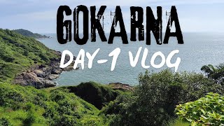 Vlog 43  Gokarna  A beach day in Gokarna  Beach trek gokarna [upl. by Redleh908]