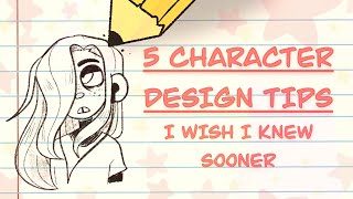 5 Character Design Tips I Wish I Knew Sooner [upl. by Allertse]