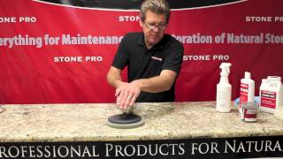 Stone Pro How To Polish Granite Countertops [upl. by Leboff693]