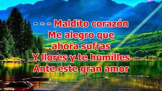 FALLASTE CORAZON MARIA DOLORES PRADERA LETRA KARAOKE [upl. by Jill459]