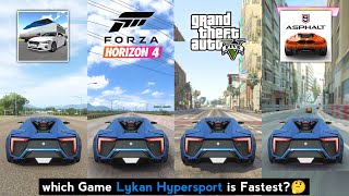 Lykan Hypersport Top Speed in 3D Driving Class Forza Horizon 4 GTA 5 amp Asphalt 9  Car Games [upl. by Yendys416]