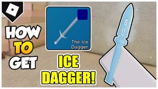 How to get THE ICE DAGGER MELEE in ARSENAL Nights End Developer Sword Quest ROBLOX [upl. by Ananna]