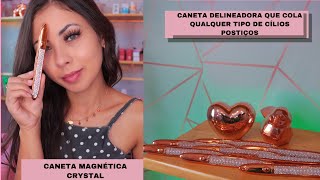 CANETA DELINEADORA MAGNETICA PARA CÍLIOS POSTIÇOS  RESENHA [upl. by Nylsaj]