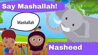 Say Mashallah Song  Islamic Cartoon for kids  Adam and Ayan [upl. by Oirevlis]