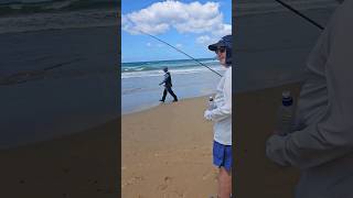 She hooked a mystery fish off Anglesea Beach VIC [upl. by Threlkeld]