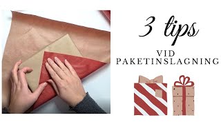 3 tips vid paketinslagning och julklappsinslagning [upl. by Thorwald]