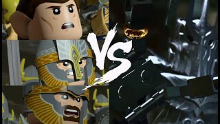 Isildur vs Sauron Boss Fight Gameplay  Lego The Lord of the Rings 4K HD 60FPS [upl. by Lytle703]