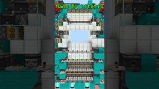 Minecraft 6X6 Flush Piston Door minecraft redstone shorts [upl. by Greenwell]