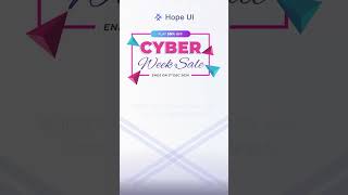 🎉 Hope UI Cyber Week Sale 2024 50 OFF on All Plans  Iqonic Design [upl. by Clynes]