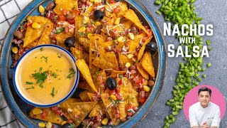 Nachos Cheese Sauce amp Mexican Salsa Recipe at Home  Italian Style Snacks  Cheesy Nachos [upl. by Holbrooke403]