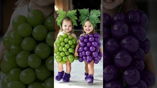 Adorable Kids in FruitThemed Fashion Show cute fashion baby AI runway fyp viral babywalker [upl. by Adigun]