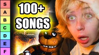 Reacting to and Ranking EVERY FNAF Song From Worst to Best 100 Songs [upl. by Sucramel]