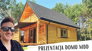 Dom drewniany szkieletowy  35m2  70m2 Letniskowy  Całoroczny  Realizacja MDD [upl. by Aronle]