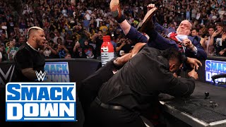 FULL SEGMENT The Bloodline attack Paul Heyman SmackDown highlights June 28 2024 [upl. by Eiramlirpa]