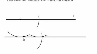 Evenwijdige tekenen met passer [upl. by Ahsoyem]