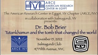 Dr BOB BRIER in person “Tutankhamun and the tomb that changed the world” [upl. by Newfeld]