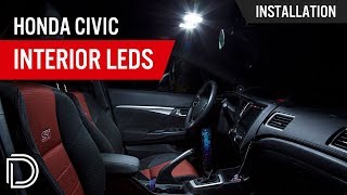 How to Install 20122016 Honda Civic Si Interior LEDs [upl. by Inaluahek]