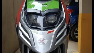 Aprillia SR150 Bi Xenon Projector Installation [upl. by Attesoj]