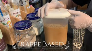 Cafe Vlog EP240  Frappe based drinks  How to make Frappe Based  SemiProduce Drinks [upl. by Susann]