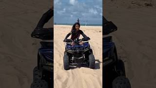 MINI QUADRICICLO NA PRAIA  MINI QUAD BIKE ON THE BEACH [upl. by Knipe]