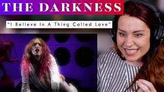 First Time Listening to The Darkness Vocal ANALYSIS of quotI Believe In A Thing Called Lovequot [upl. by Adnoyek]