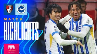 HIGHLIGHTS  Bournemouth v Brighton  Premier League [upl. by Nioe]