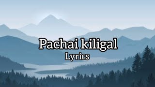 pachai kiligal lyrics  Aditya Rao [upl. by Ephram]