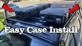 How to Mount Cases to Your Roof Rack DIY Step by Step detailed instructions [upl. by Nylime]