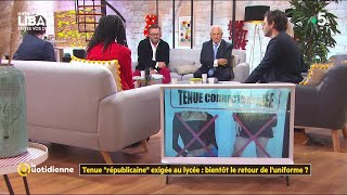 Tenue quotrépublicainequot exigée au lycée  ou comment braquer les ados   La Quotidienne [upl. by Hurst]