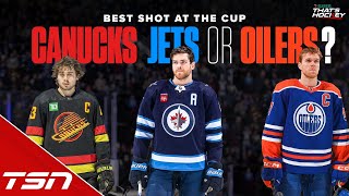 Who has the best shot at the Cup  Canucks Jets or Oilers [upl. by Sells]