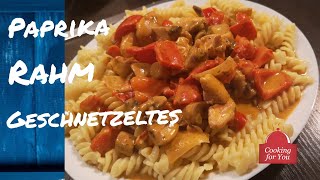 Paprika Rahm Geschnetzeltes  Maggi Cremig Pikant  Cooking For You [upl. by Neibaf]