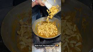 Dhaba Style Aloo Gobhi Making🥵😋 Indian Street Food [upl. by Dinsmore]