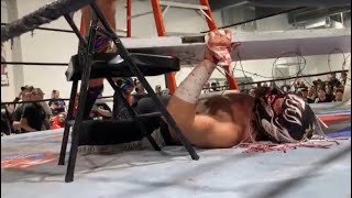 El Desperado Vs Joey Janela Deathmatch cage of survival 2 GCW [upl. by Tolman916]