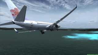 B737800 Engines Fail Landing at Phuket [upl. by Sumer]