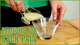 2 Natural Home Remedies For BACK PAIN RELIEF Quickly [upl. by Kyd]